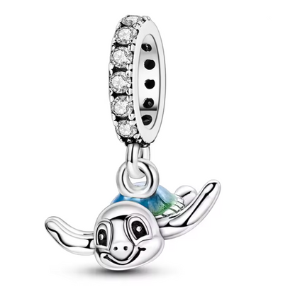 Conta em Prata 925, Tartaruga Marinha