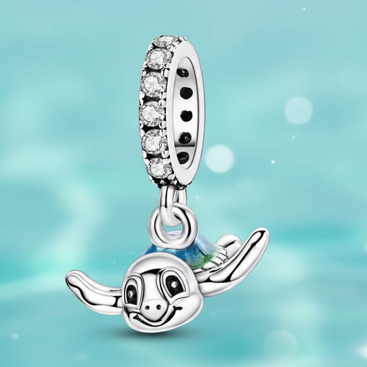 Conta em Prata 925, Tartaruga Marinha