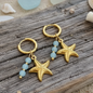 Brincos Starfish Azure – Design Exclusivo da Coleção Mar e Vida