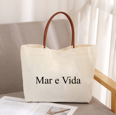 Tote Bag "Mar e Vida" – O Seu Essencial de Verão com Alma