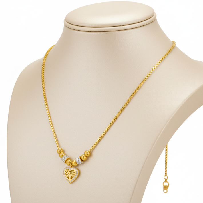 Collier Arbre de Vie en Acier – Un Symbole de Connexion et de Croissance