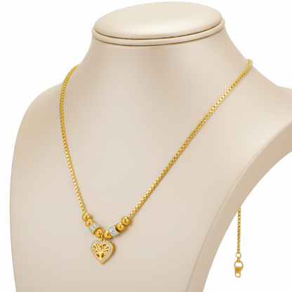 Collier Arbre de Vie en Acier – Un Symbole de Connexion et de Croissance