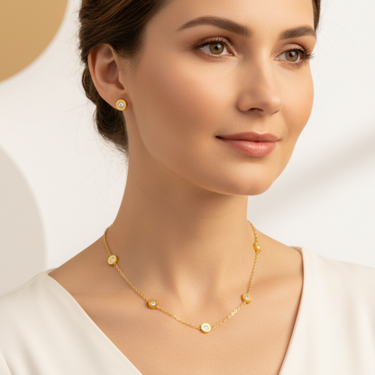 Conjunto Roman Luxury em Aço 316L – A Elegância Clássica no Seu Look