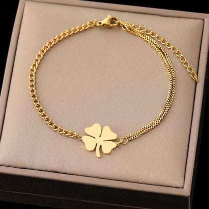 Bracelet Breloques Édition Argent – Acier inoxydable et Nacre