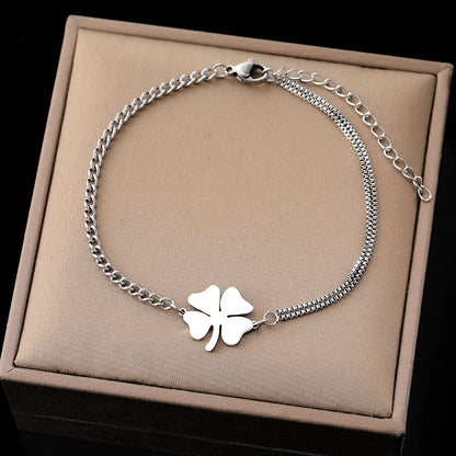 Bracelet Breloques Édition Argent – Acier inoxydable et Nacre