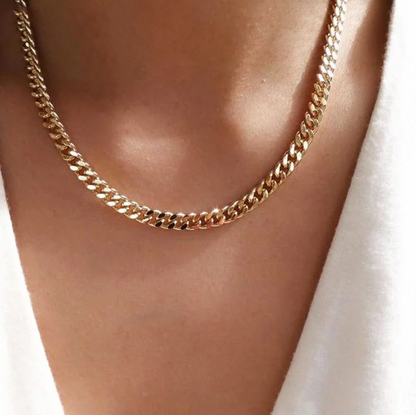 Chaîne cubaine 5 mm en acier inoxydable – Luxe et robustesse à votre cou