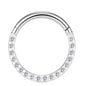 Argola de Nariz em Titanium com Zircónias