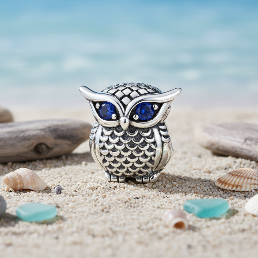 Conta em Prata 925, Coruja