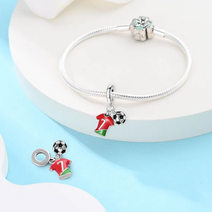 Conta em Prata 925, CR7 Camisola Seleção Portuguesa