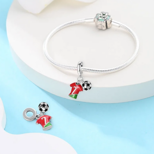 Conta em Prata 925, CR7 Camisola Seleção Portuguesa