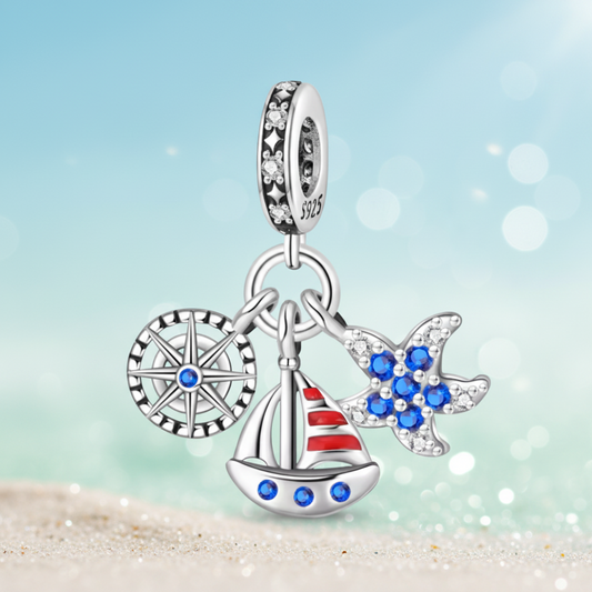 Conta em Prata 925, Tema Náutico