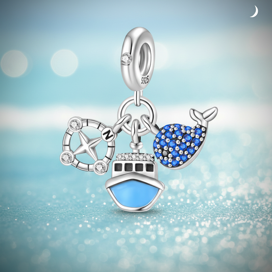 Conta em Prata 925, Tema Náutico