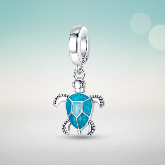 Conta em Prata 925, Tartaruga Marinha que Brilha no Escuro