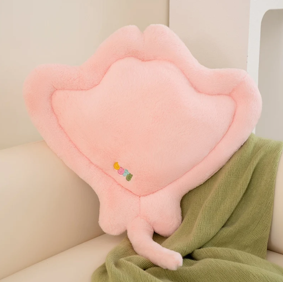 Peluche Arraia Manta Rosa Personalizável – Edição Especial Mar e Vida