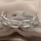 Bracelet pour femme en acier inoxydable 316L, maillons carrés