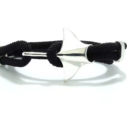 Pulseira Jamanta Silver & Black – Coleção Mar e Vida