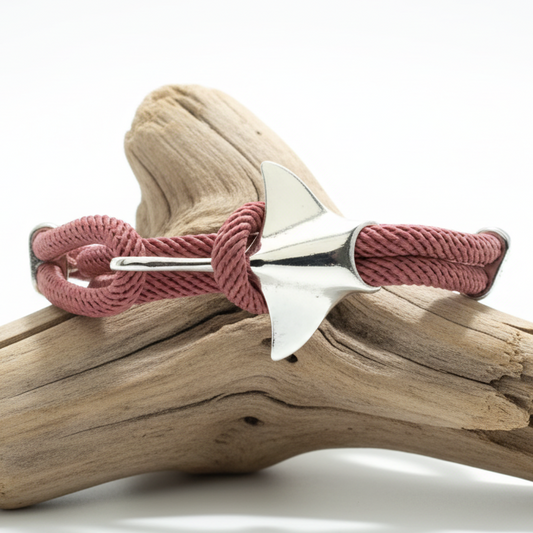 Pulseira Náutica Jamanta Rosa – Coleção Mar e Vida