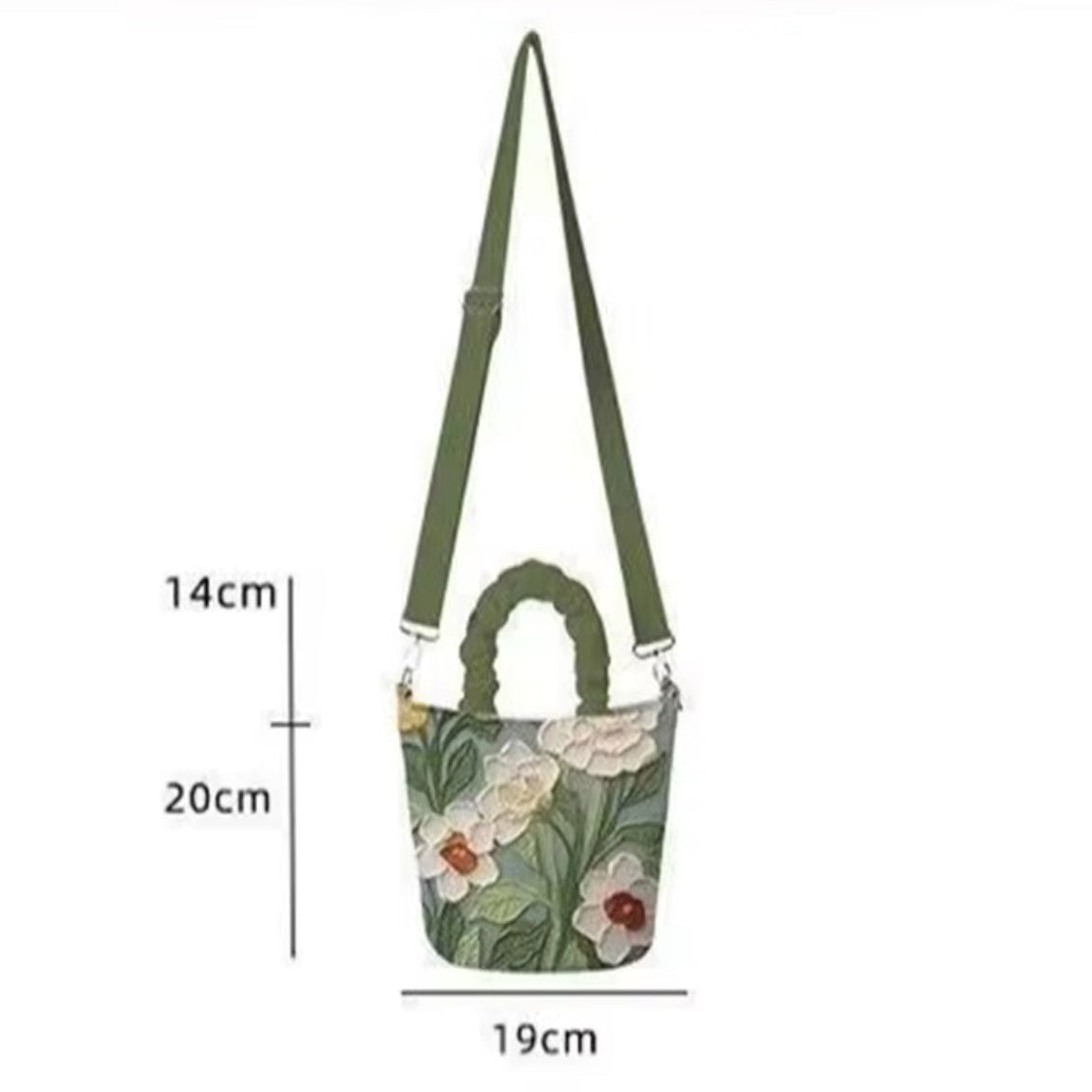 Bolsa de Senhora, Pintura a Óleo, Crossbody em Poliéster