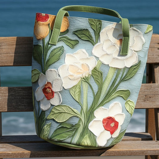 Mala de Ombro Oxford Floral - Estilo Sem Esforço para o Dia a Dia
