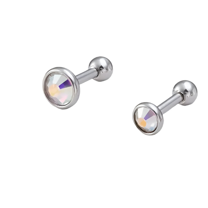 Piercing de Strass em Aço Inoxidável