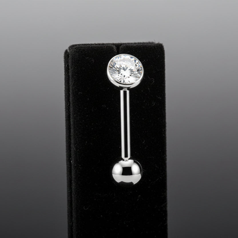Piercing en strass en acier inoxydable