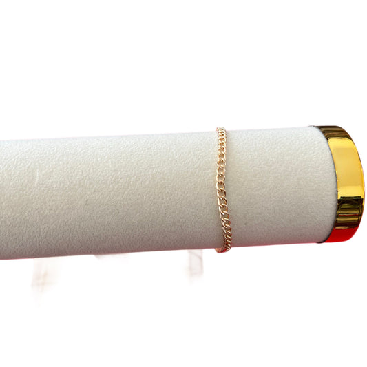 Pulseira de Senhora em Fantasia, Corrente Fina Entrelaçada