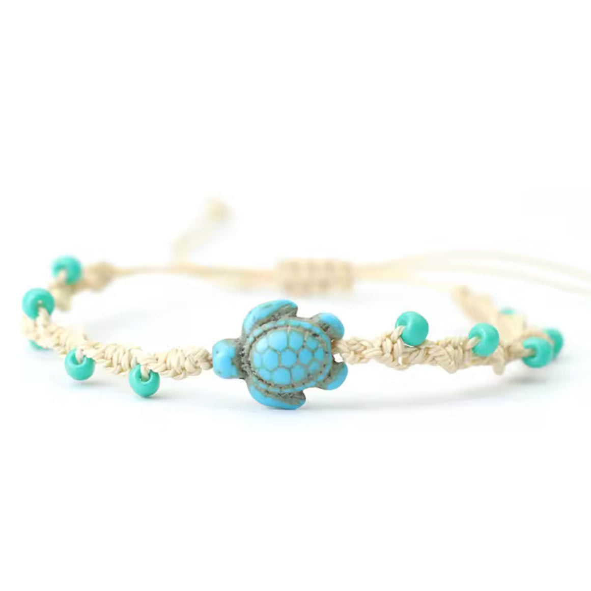 Pulseira de Senhora em corda trançada, Tartaruga