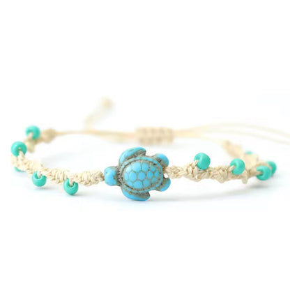 Pulseira de Senhora em corda trançada, Tartaruga