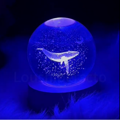 Luminária 3D Baleia Santa Maria – Um Toque de Oceano no Seu Lar