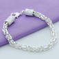 Bracelet pour femme en argent, chaîne fine