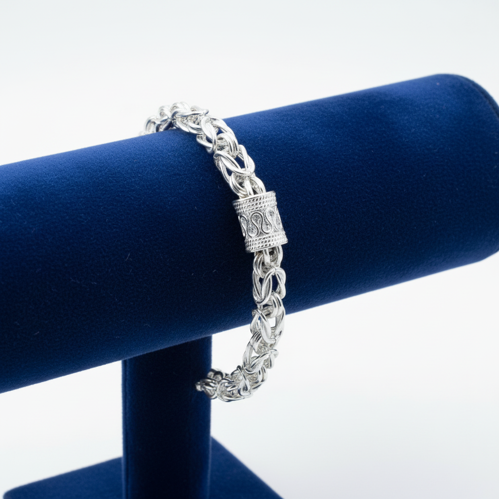 Bracelet pour femme en argent, chaîne fine