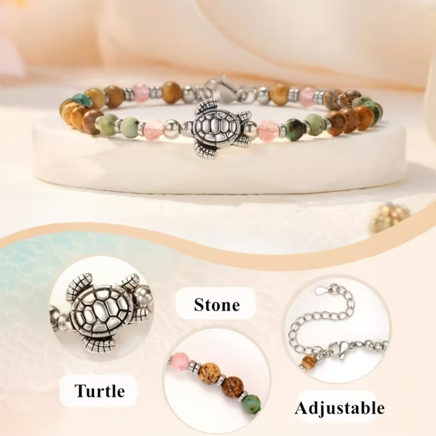 Pulseira "Travel Turtle" – O Seu Amuleto de Proteção em Cada Jornada