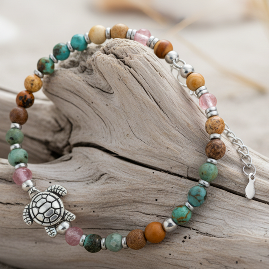 Pulseira "Travel Turtle" – O Seu Amuleto de Proteção em Cada Jornada