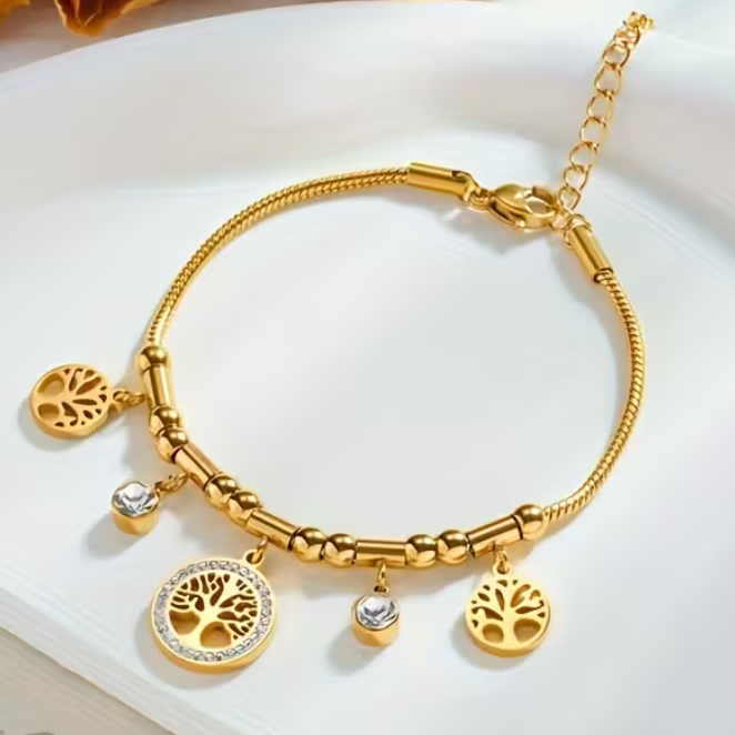 Pulseira Tree of Life Sparkle – Elegância e Significado