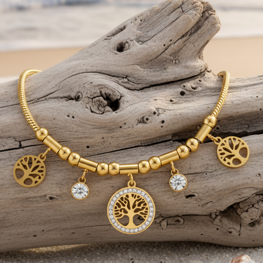 Pulseira Tree of Life Sparkle – Elegância e Significado