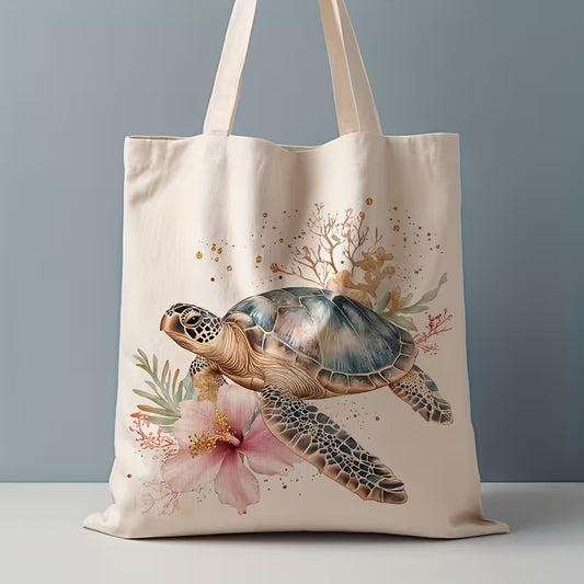 Sac Fourre-tout Raie Manta – Sac en coton biologique avec motif marin