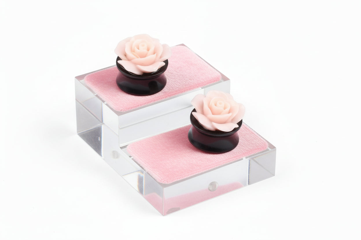 Alargadores de Orelha, Flor Rosa