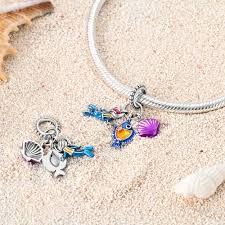 Perle en Argent 925, Gouvernail ET Tortue