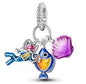 Perle en Argent 925, Gouvernail ET Tortue