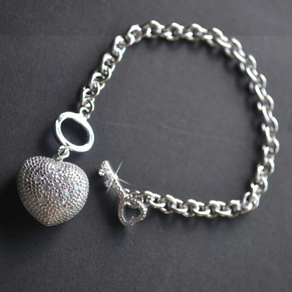 Bracelet pour femme en argent, Tiffany Cœur